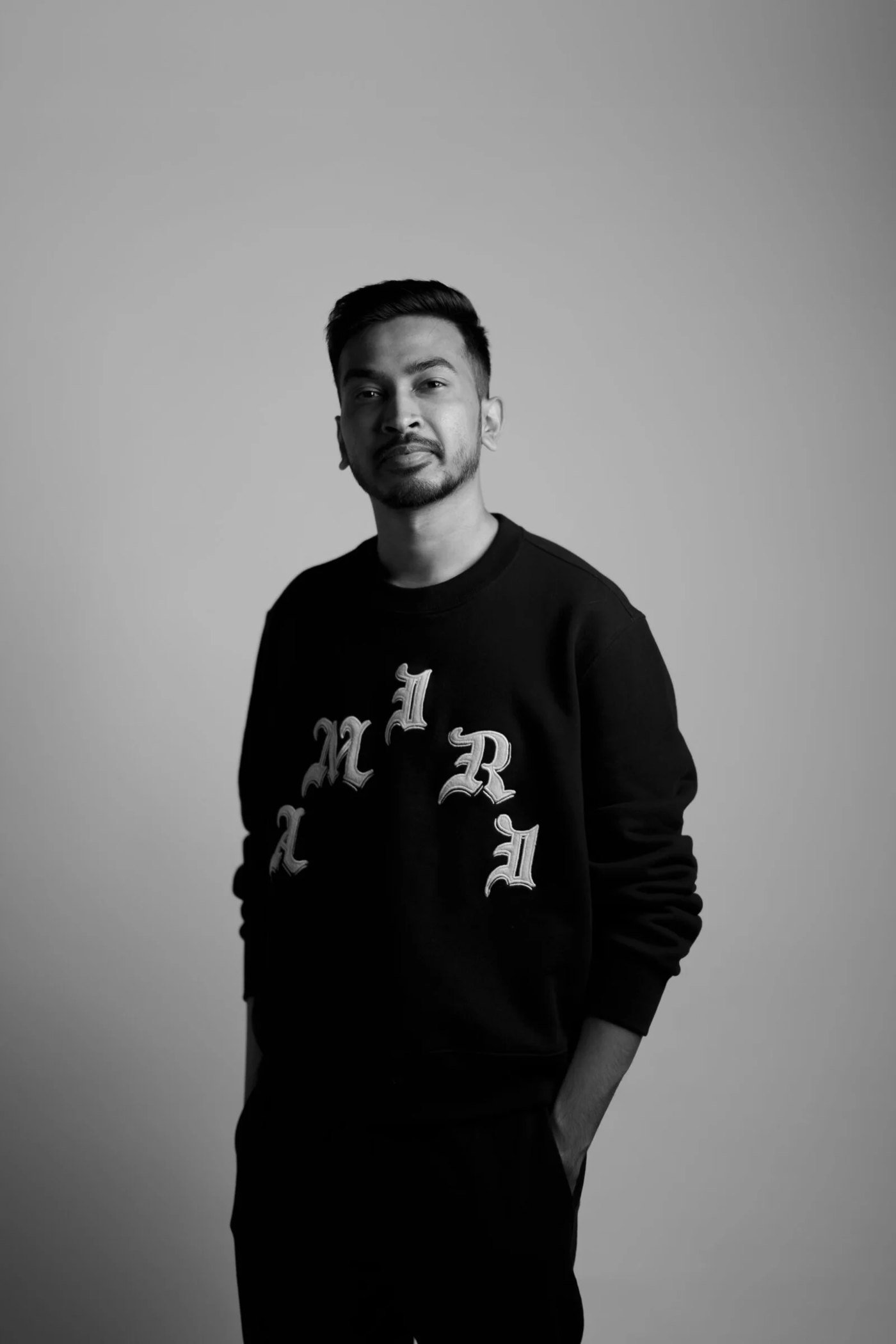 Black and white portrait of the founder of Within The Frame